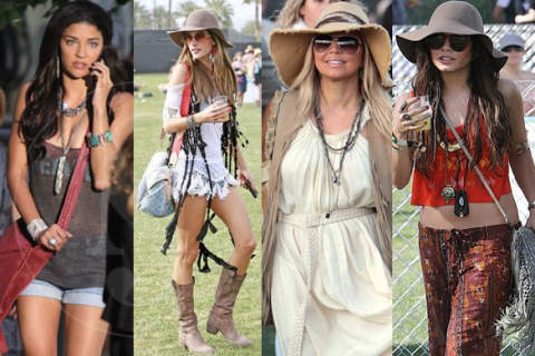 Famosas boho chic